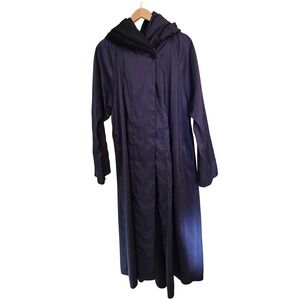 Vintage Bag It London Purple Pleated Swing Coat Jacket Avant Garde Lagenlook M/L